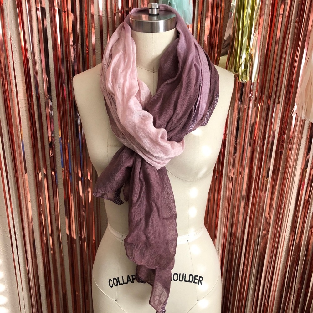 Purple Pink Ombré scarf